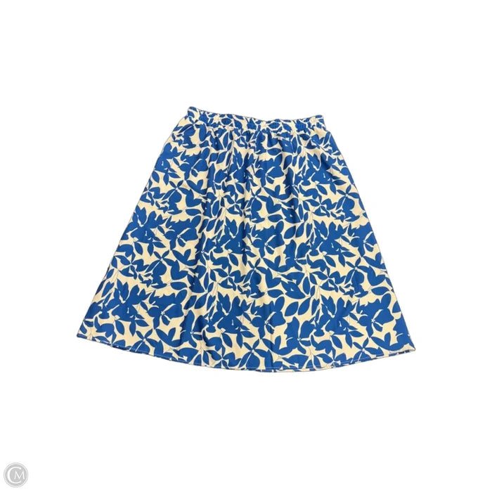 Skirt Maxi By Clothes Mentor In Blue & White, Size: Xl