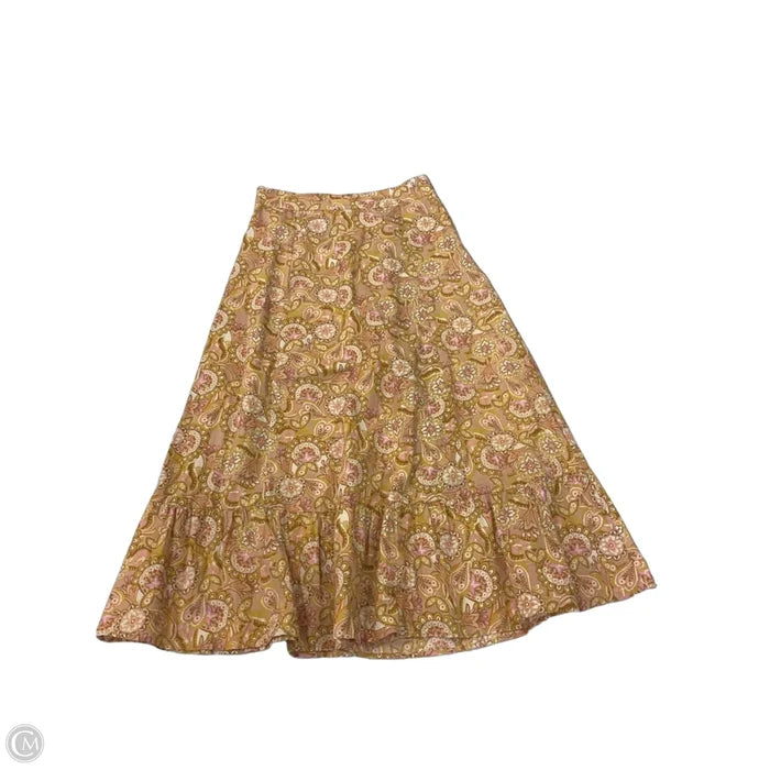 Skirt Maxi By Clothes Mentor In Yellow, Size: Xs