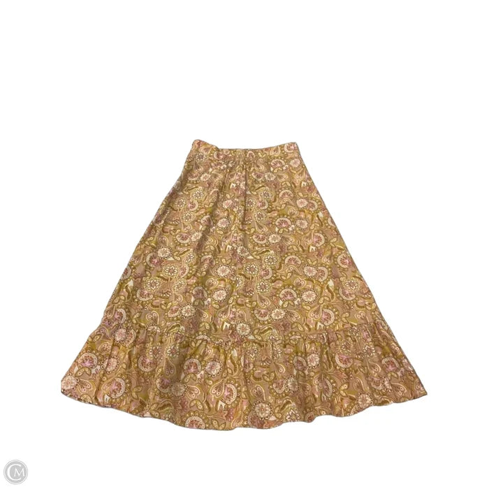 Skirt Maxi By Clothes Mentor In Yellow, Size: Xs
