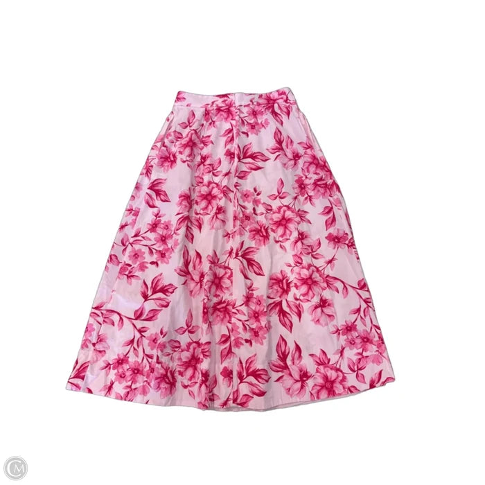 Skirt Maxi By Zara In Floral Print, Size: M