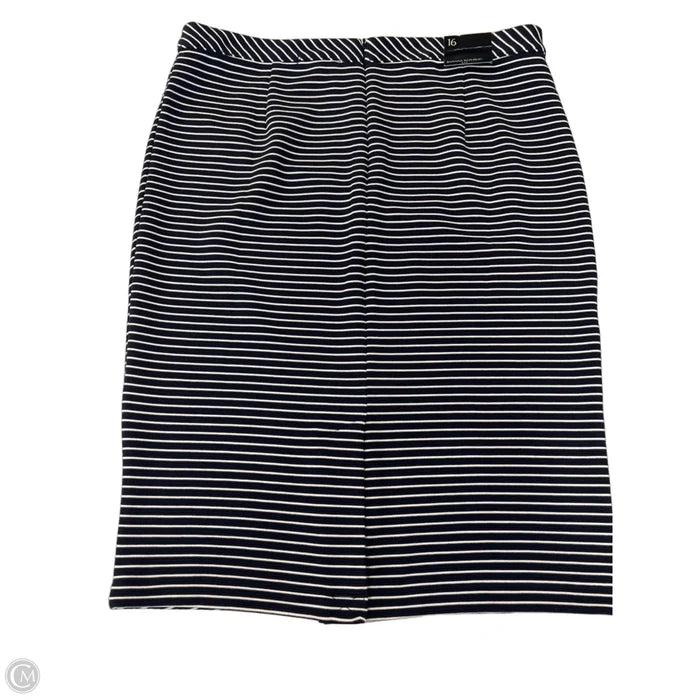 Skirt Midi By Banana Republic In Striped Pattern, Size: 16