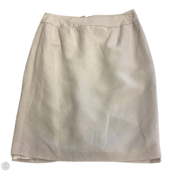 Skirt Midi By Calvin Klein In Beige, Size: 4