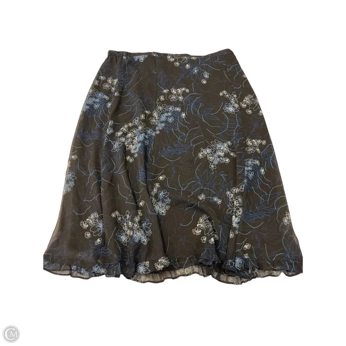 Skirt Midi By Clothes Mentor In Black & Blue, Size: 16