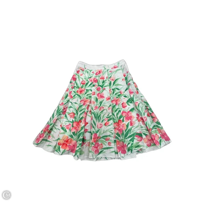 Skirt Midi By Jones New York In Green & Pink, Size: 2p