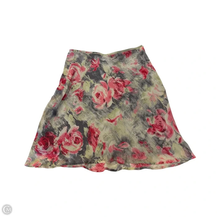 Skirt Midi By Liz Claiborne In Floral Print, Size: 8
