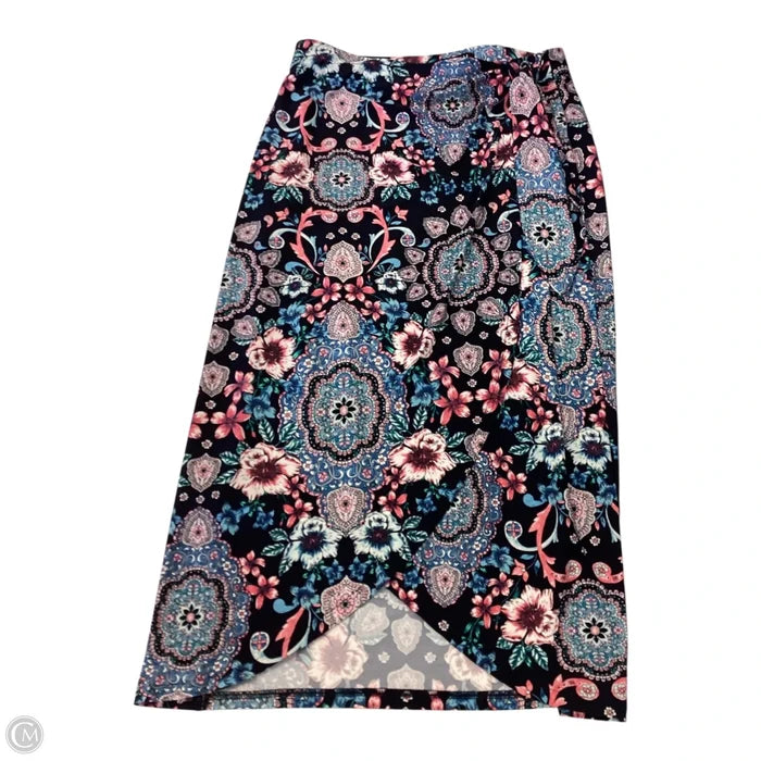 Skirt Midi By Roz And Ali In Floral Print, Size: S
