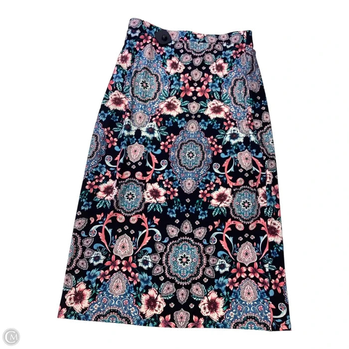Skirt Midi By Roz And Ali In Floral Print, Size: S