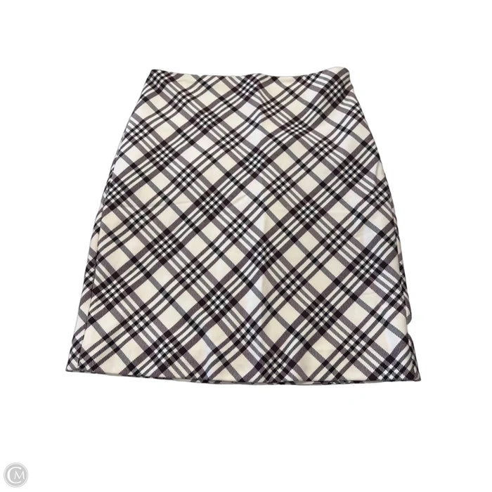 Skirt Mini & Short By Express In Black & White, Size: 6