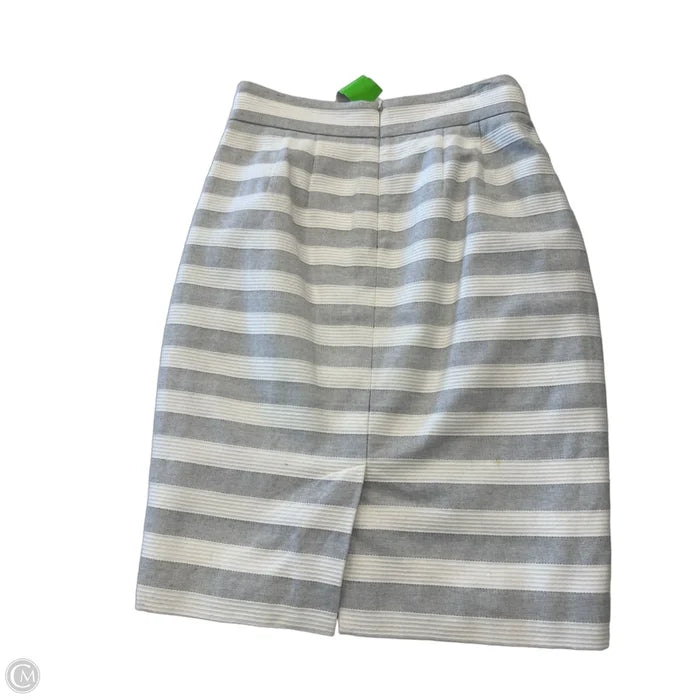 Skirt Mini & Short By Loft In Striped Pattern, Size: 2