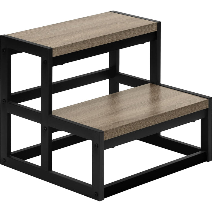 Stool - Dark Taupe/Black