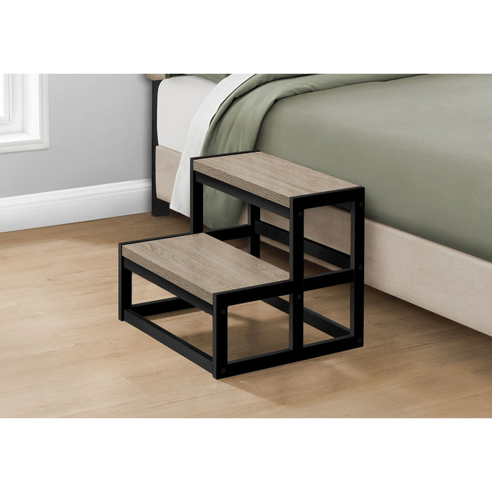 Stool - Dark Taupe/Black