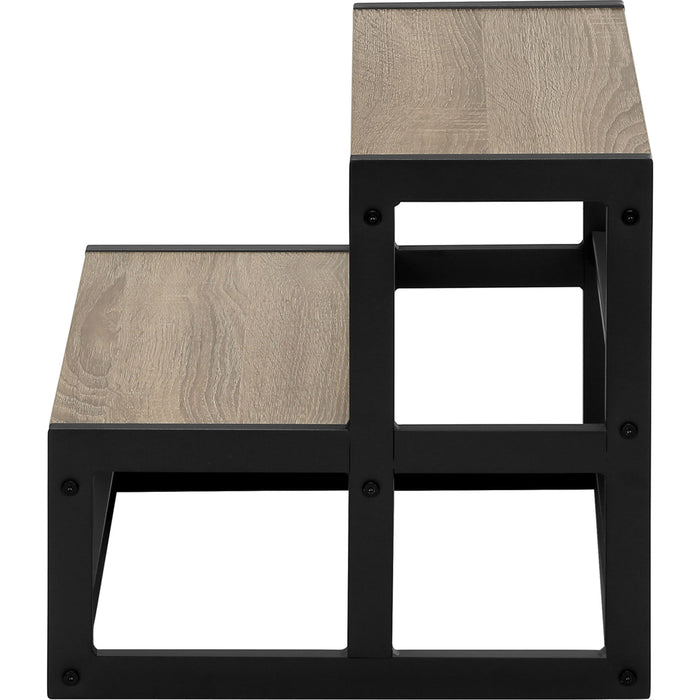 Stool - Dark Taupe/Black