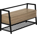 Storage Bench - Dark Taupe/Black