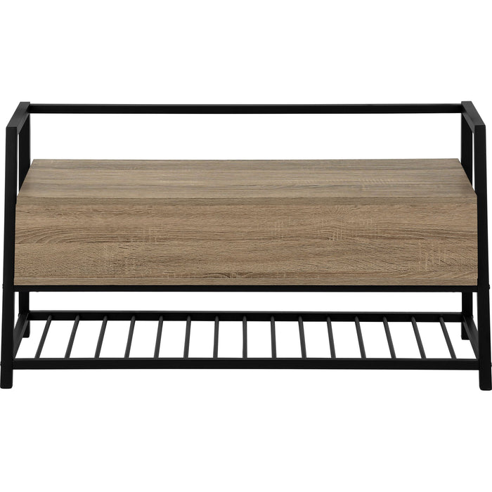 Storage Bench - Dark Taupe/Black