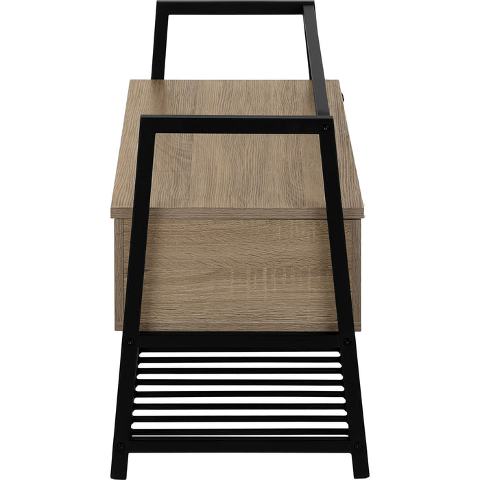 Storage Bench - Dark Taupe/Black