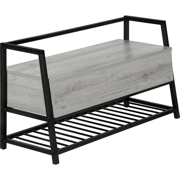Storage Bench - Grey/Black