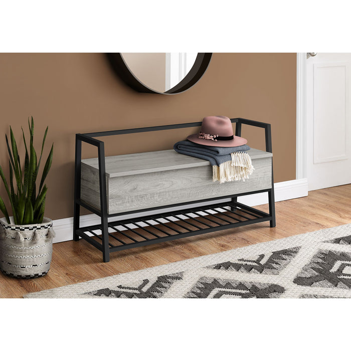 Storage Bench - Grey/Black