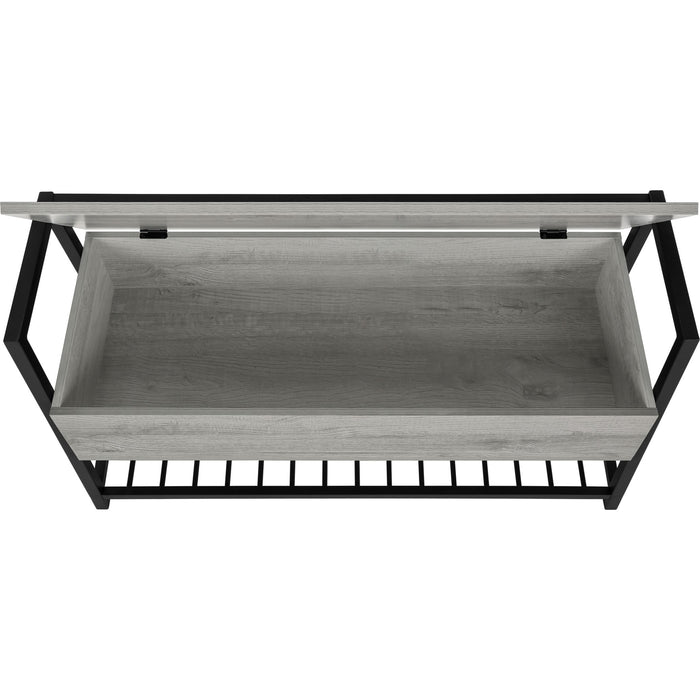 Storage Bench - Grey/Black
