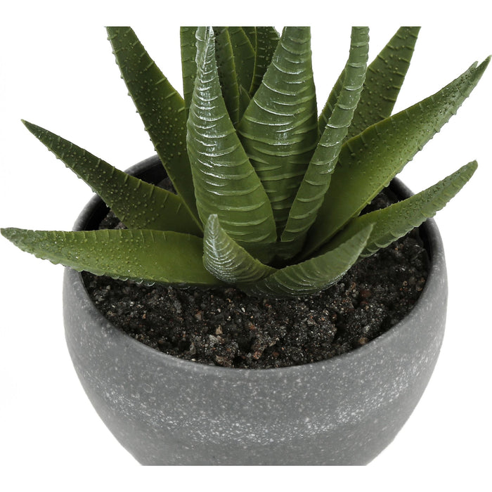 Succulent - 6" Artificial Plant (Set of 3) in a 3" Grey Pot
