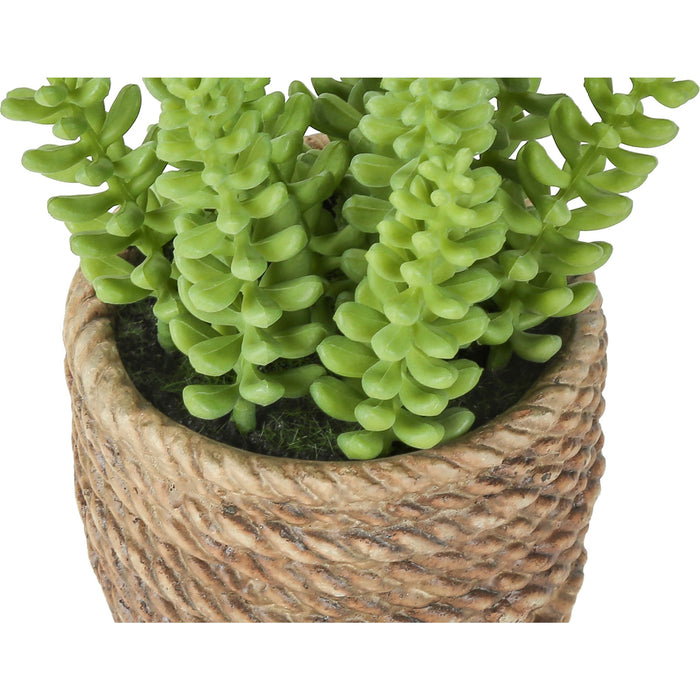 Succulent - 7" Artificial Plant (Set of 2) in a 4" Cement Pot
