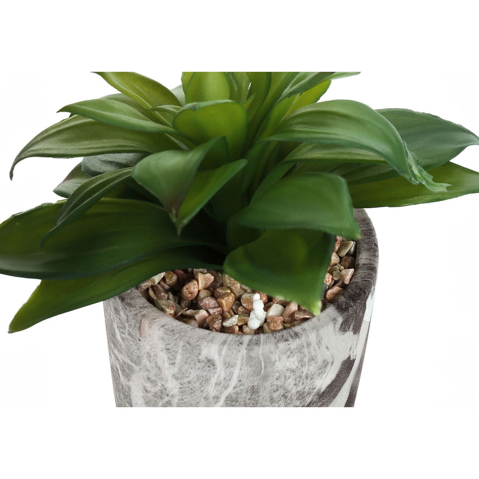 Succulent - 7" Artificial Plant (Set of 2) in a 4" Cement Pot