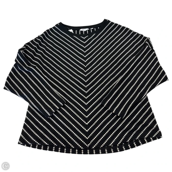 Sweater By Clothes Mentor In Black & Cream, Size: M