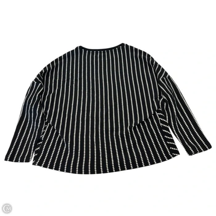 Sweater By Clothes Mentor In Black & Cream, Size: M