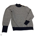 Sweater By J. Crew In Blue & White, Size: M