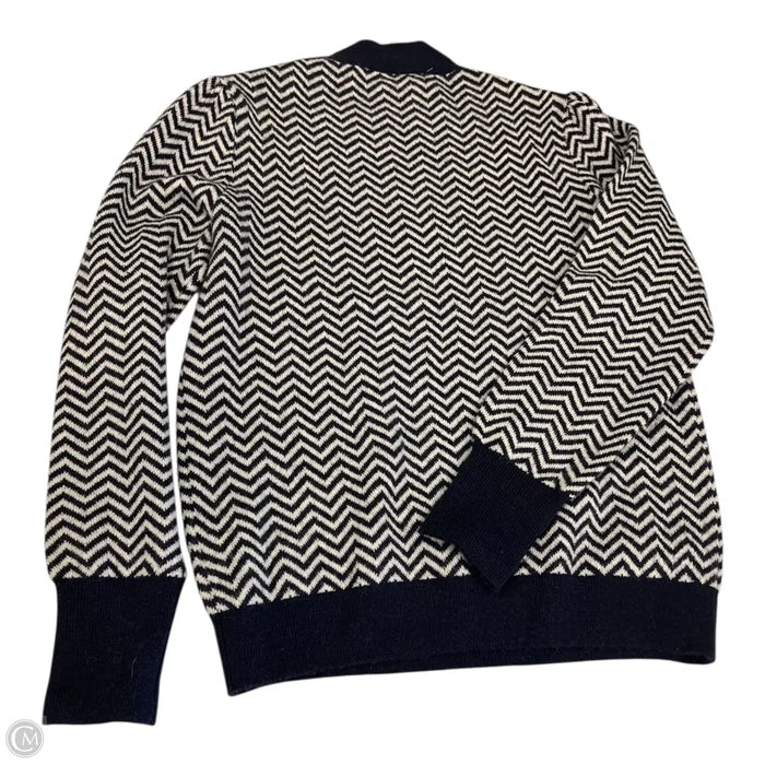 Sweater By J. Crew In Blue & White, Size: M