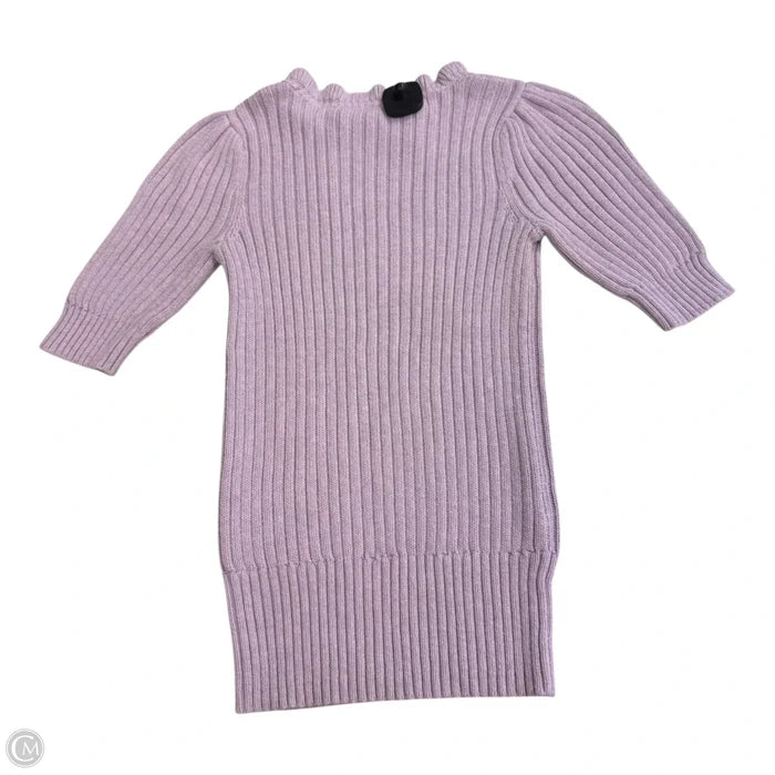 Sweater Short Sleeve By Loft In Purple, Size: Xs