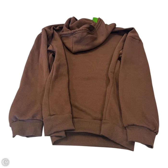 Sweatshirt Hoodie By Clothes Mentor In Brown & Green, Size: 1x