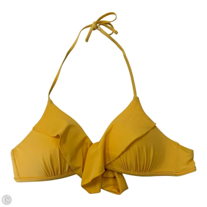 Swimsuit Top By Clothes Mentor In Yellow, Size: M
