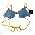 Swimsuit Top By Zaful In Blue & Yellow, Size: S