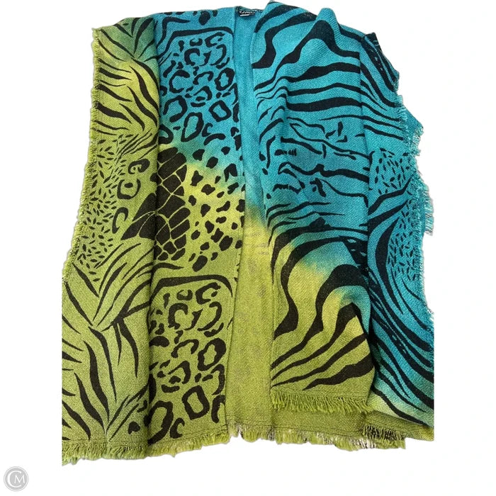 Swimwear Cover-up By Clothes Mentor In Blue & Green, Size: Osfm