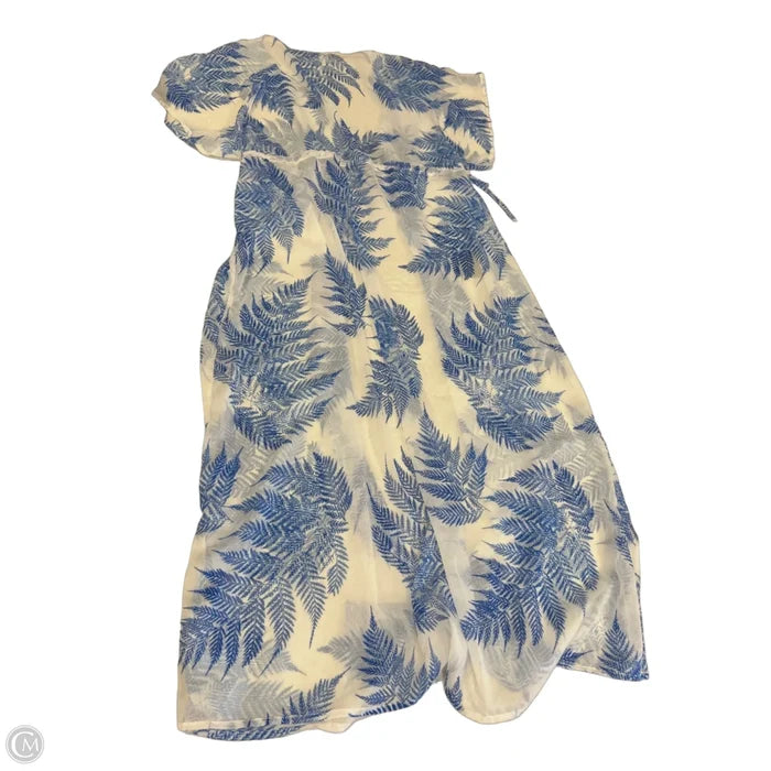 Swimwear Cover-up By Clothes Mentor In Tropical Print