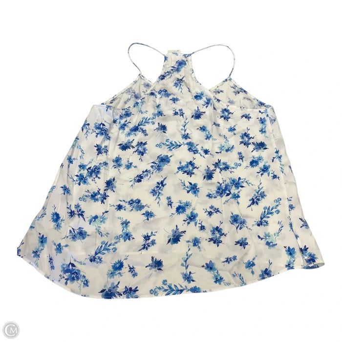 Tank Top By Cma In Blue & White, Size: L