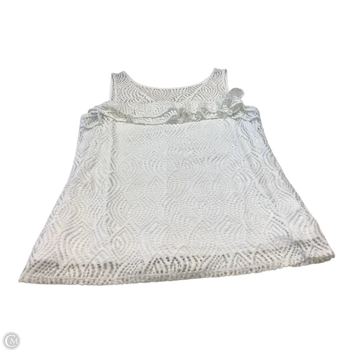 Tank Top Designer By Lilly Pulitzer In White, Size: L