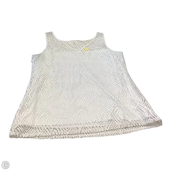 Tank Top Designer By Lilly Pulitzer In White, Size: L