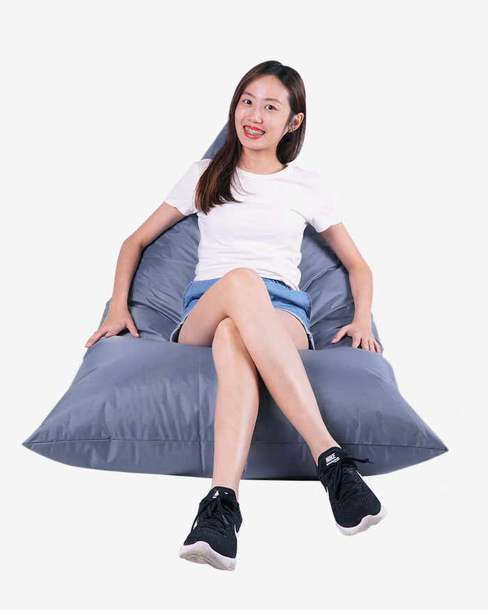 Tetra Lounger Bean Bag (Grey)