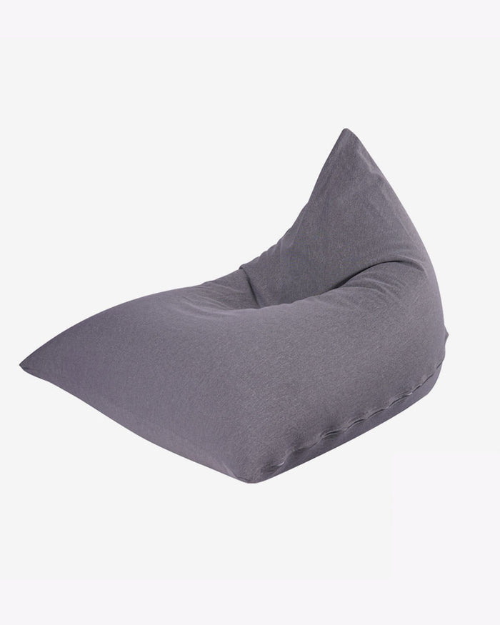 Tetzzz Spandex Lounger Bean Bag (Grey)