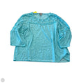 Top 3/4 Sleeve By Chicos In Teal, Size: 1x