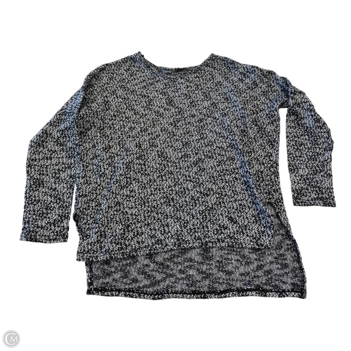 Top 3/4 Sleeve By Clothes Mentor In Black & White, Size: Xs