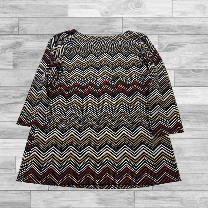 Top 3/4 Sleeve By Clothes Mentor In Multi-colored, Size: S
