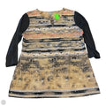 Top 3/4 Sleeve By Jm Collections In Tan, Size: L