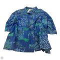 Top 3/4 Sleeve By Liz And Me In Blue & Green, Size: 4x