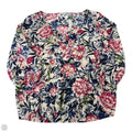 Top 3/4 Sleeve By Loft In Floral Print, Size: M