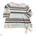 Top 3/4 Sleeve By Talbots In Striped Pattern, Size: Lp