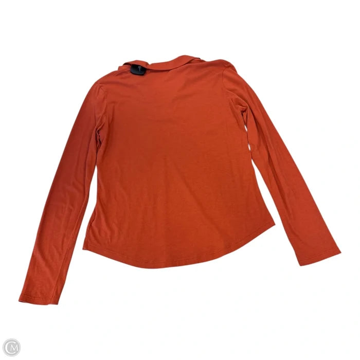Top Long Sleeve Basic By Joie In Orange, Size: M