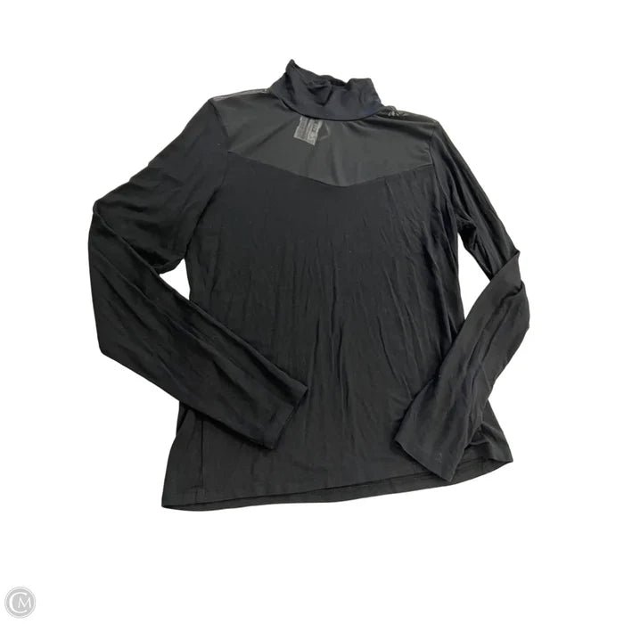 Top Long Sleeve By Anthropologie In Black, Size: L