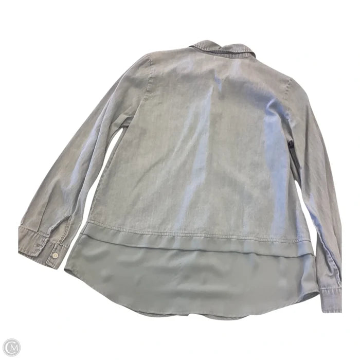 Top Long Sleeve By Caribbean Joe In Blue, Size: S